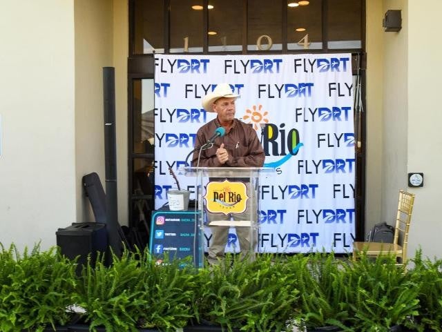 Man delivering a speech on stage
